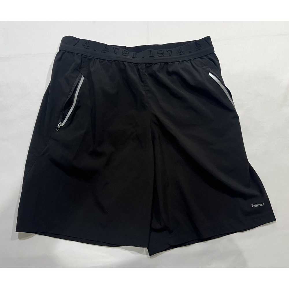 Hind Shorts Mens Large Black Gym Activewear Workout Performance
